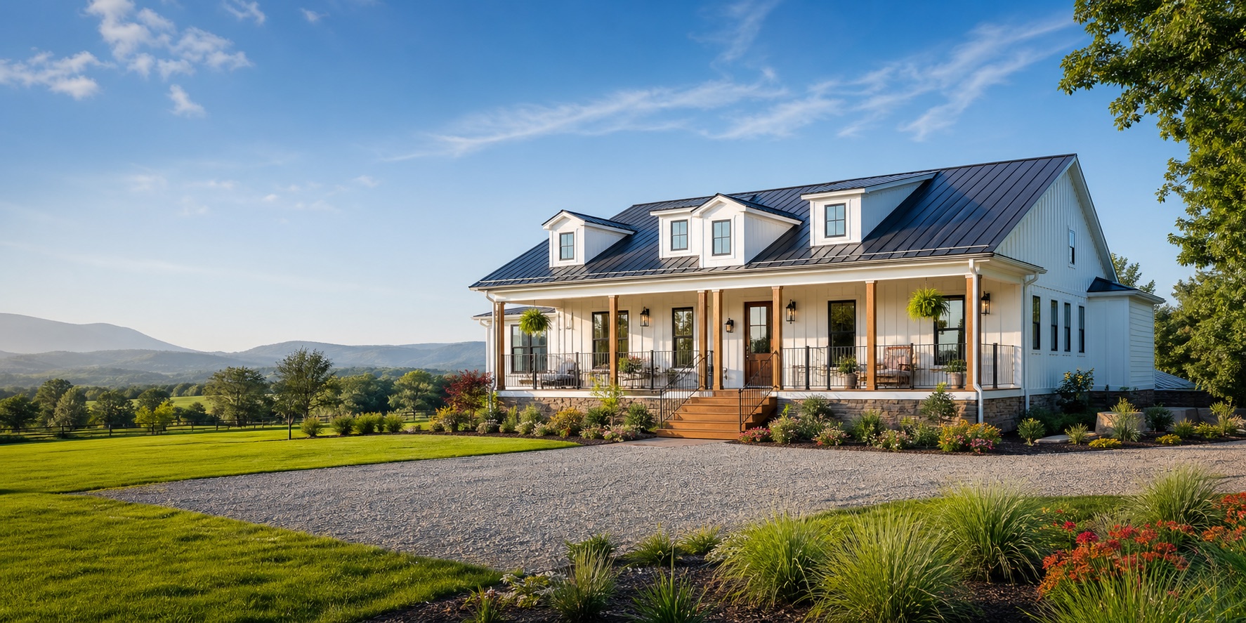 A bright modular home on a Virginia rural homesite